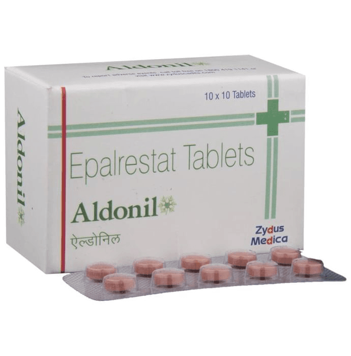Aldonil Tablet – Epalrestat (50mg) by Zydus Cadila — photo 1 of 6