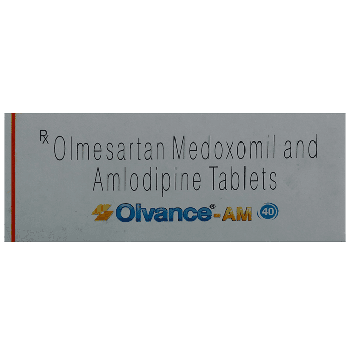 Olvance-AM 40 Tablet – Olmesartan Medoxomil (40mg) 40 mg by Sun Pharmaceutical Industries Ltd — photo 1 of 3
