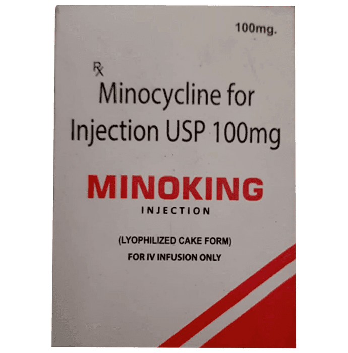 Minoking Injection – Minocycline (100mg) by Chemo Healthcare Pvt Ltd — photo 1 of 3