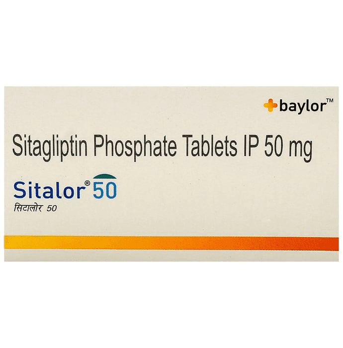 Sitalor 50 Tablet – Sitagliptin (50mg) 50 mg by Baylor Pharmaceutical Pvt Ltd — photo 1 of 2