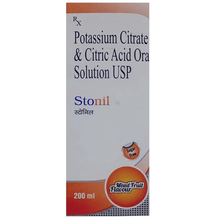 Stonil Oral Solution Mixed fruit flavour Sugar Free – d3fcf05d-bd56-4fcd-b344-4c32fbb4dc06 by Tas Med India Pvt Ltd — photo 1 of 3