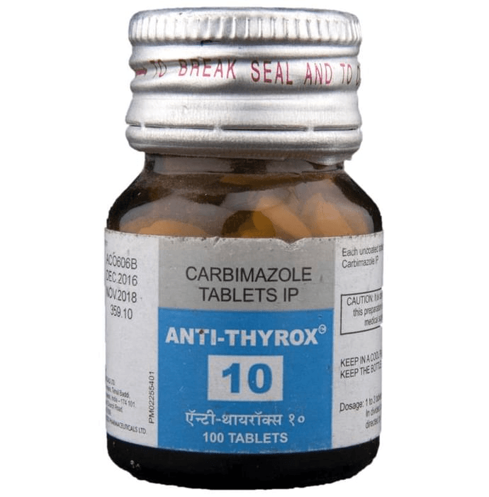 Anti-Thyrox 10 Tablet – Carbimazole (10mg) 10 mg by Macleods Pharmaceuticals Pvt Ltd — photo 1 of 2