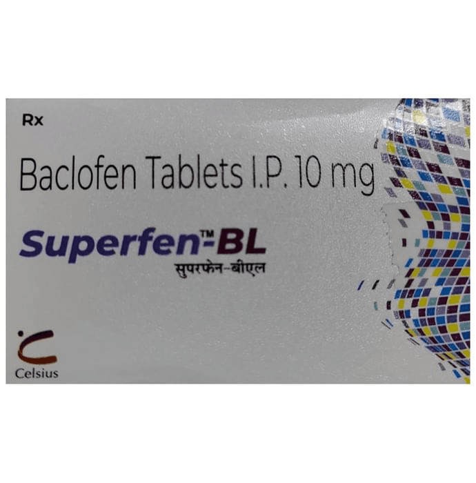 Superfen-BL Tablet – Baclofen (10mg) by Celsius Healthcare Pvt Ltd — photo 1 of 3