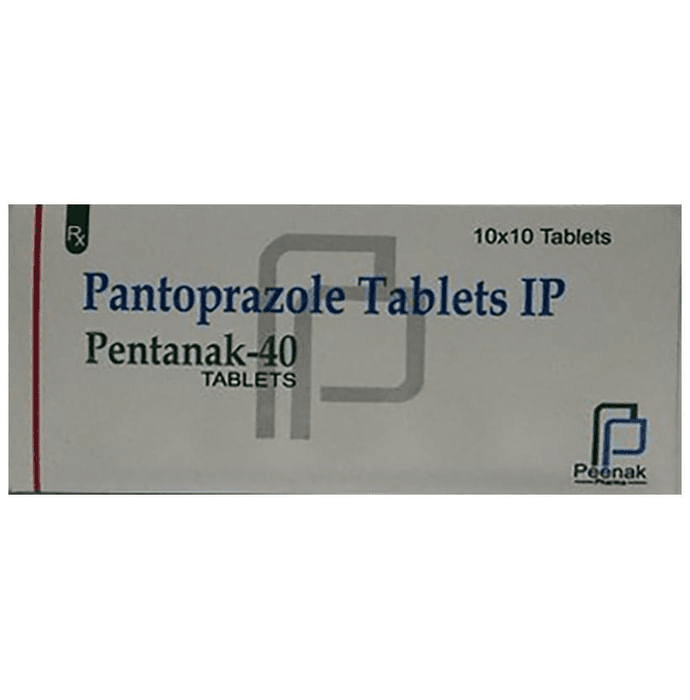 Pentanak 40 Tablet – Pantoprazole (40mg) 40 mg by Peenak Pharma