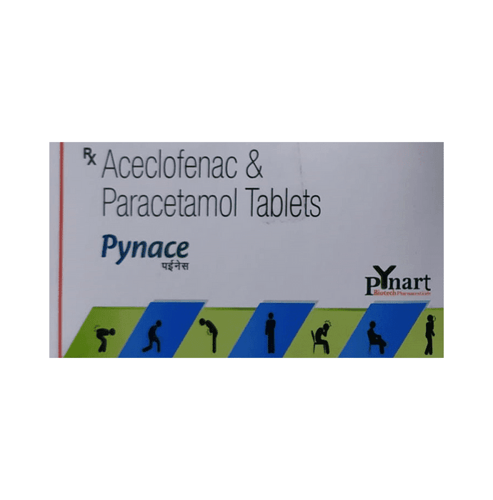 Pynace Tablet – Aceclofenac (100mg) by Pynart Biotech Pharmaceuticals Private Limited — photo 1 of 2