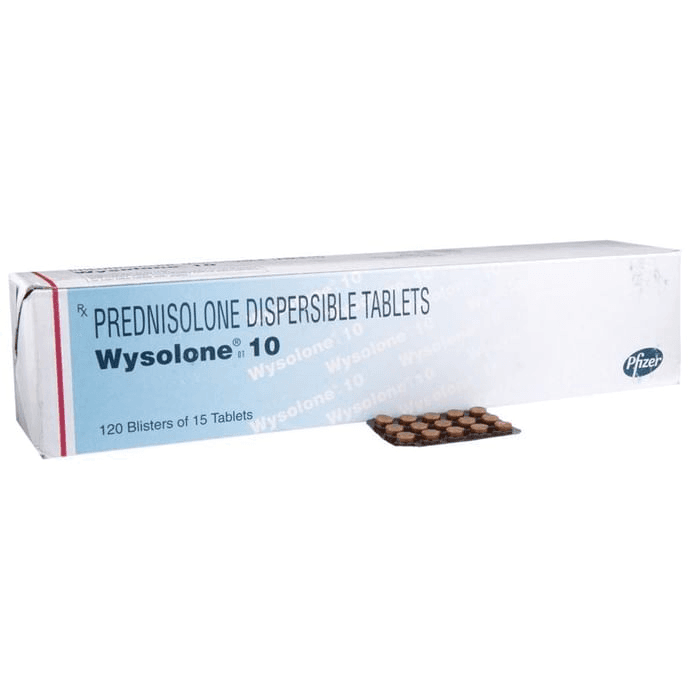 Wysolone 10 Tablet DT – Prednisolone (10mg) 10 mg by Pfizer Ltd — photo 1 of 4