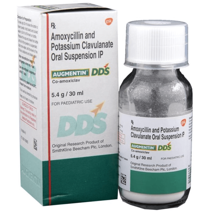 Augmentin DDS Suspension – 249b1c8b-af0b-4e32-a6e5-556fc8d52664 by Glaxo SmithKline Pharmaceuticals Ltd — photo 1 of 5