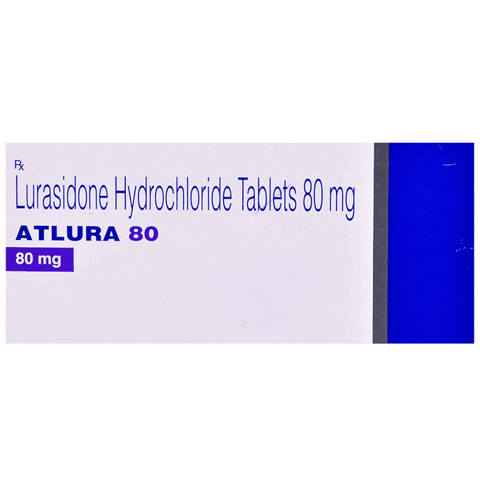 Atlura 80 Tablet – Lurasidone (80mg) 80 mg by Torrent Pharmaceuticals Ltd — photo 1 of 4
