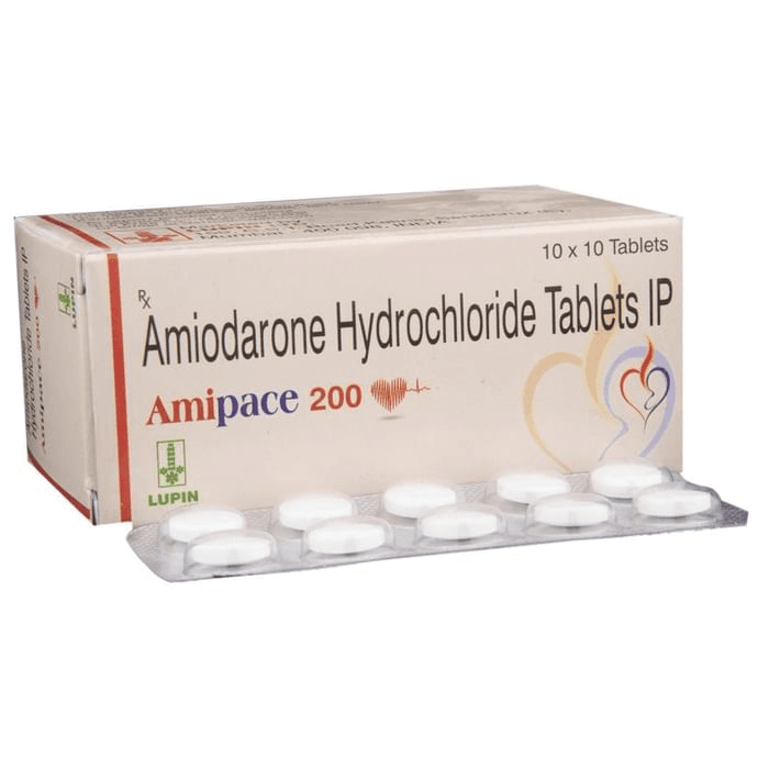 Amipace 200 Tablet – Amiodarone (200mg) 200 mg by Lupin Ltd — photo 1 of 6
