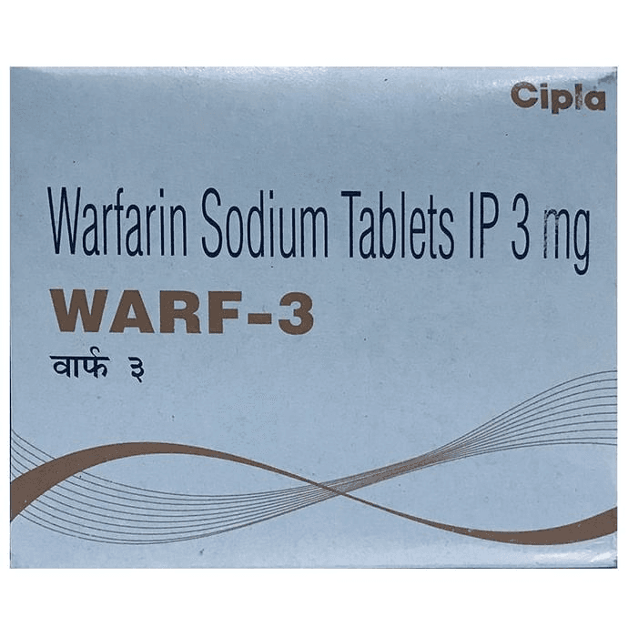 Warf 3 Tablet – Warfarin (3mg) 3 mg by Cipla Ltd