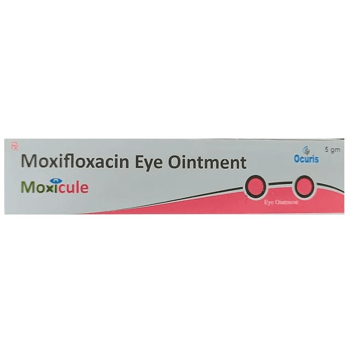 Moxicule Eye Ointment – Moxifloxacin (0.5% w/v) by Ocuris Pharmaceuticals Pvt Ltd