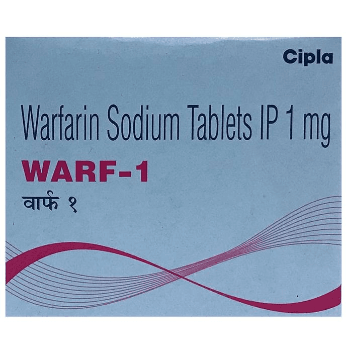 Warf 1 Tablet – Warfarin (1mg) 1 mg by Cipla Ltd