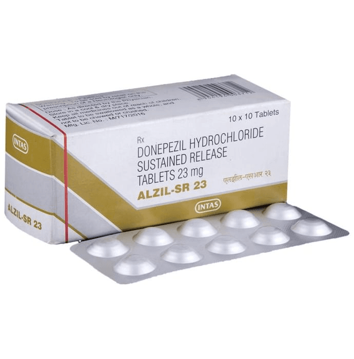Alzil-SR 23 Tablet – Donepezil (23mg) 23 mg by Intas Pharmaceuticals Ltd — photo 1 of 6