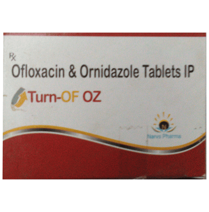 Turn-OF OZ Tablet – Ofloxacin (200mg) by Narvs Pharma — photo 1 of 2