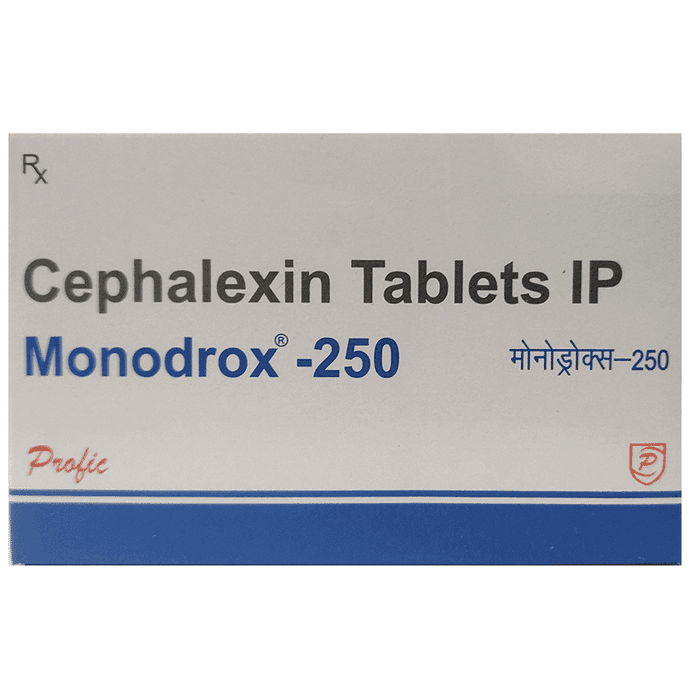 Monodrox 250 Tablet – Cefalexin (250mg) 250 mg by Profic Organic Ltd — photo 1 of 3