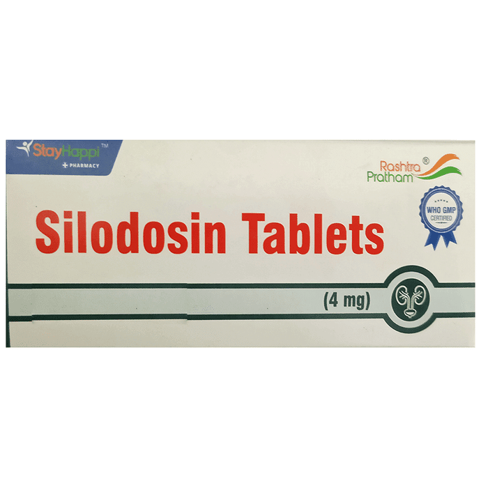StayHappi Silodosin 4mg Tablet – 769a7fb5-c9b3-4df9-ab99-48eb3e699401 by Sarvagunaushdhi Pvt Ltd — photo 1 of 3
