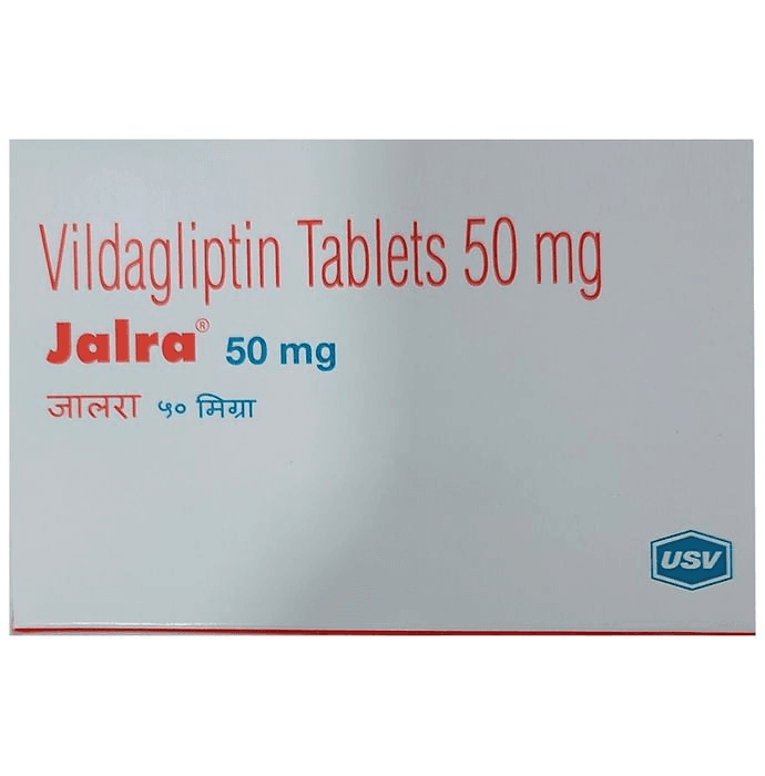 Jalra 50mg Tablet – Vildagliptin (50mg) 50 mg by USV Ltd — photo 1 of 2