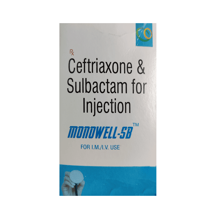 Monowell-SB Injection – Ceftriaxone (1000mg) by Nexokinde Healthcare Pvt Ltd — photo 1 of 2