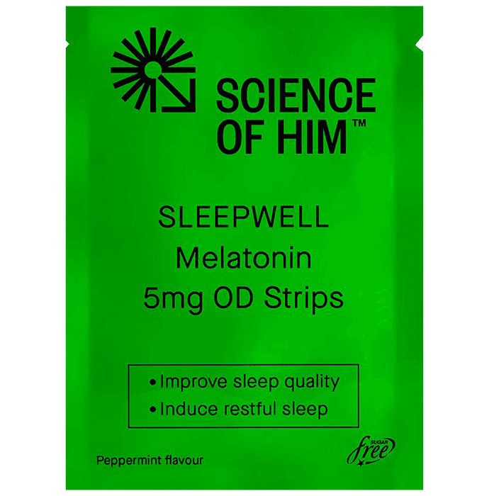 Science Of Him Sleepwell Melatonin Disintegrating Strip Peppermint Sugar Free – d73fa299-19a0-4786-89c4-62b69ce7d617 by Aniksan Healthcare Pvt Ltd — photo 1 of 4