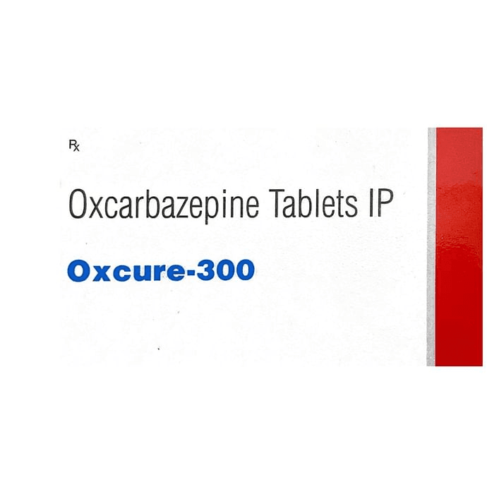 Oxcure 300 Tablet – Oxcarbazepine (300mg) 300 mg by Cnscure India Pvt Ltd — photo 1 of 4