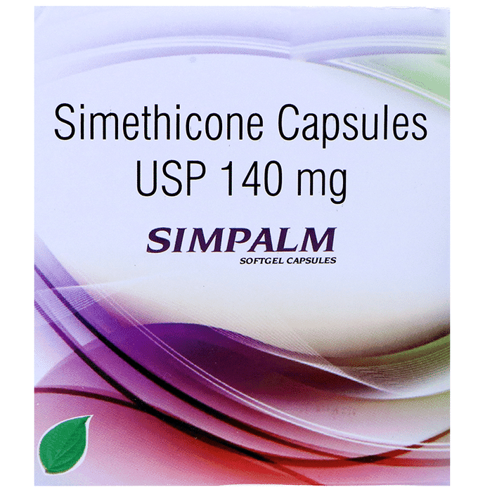 Simpalm Soft Gelatin Capsule – Simethicone (140mg) by Rekin Pharma Pvt. Ltd. — photo 1 of 2