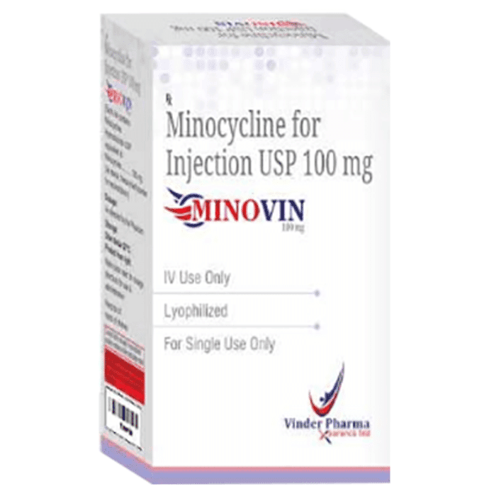 Minovin Injection – Minocycline (100mg) by Vinder Pharma