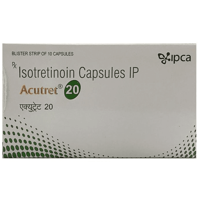 Acutret 20 Capsule – Isotretinoin (20mg) 20 mg by Ipca Laboratories Ltd — photo 1 of 2