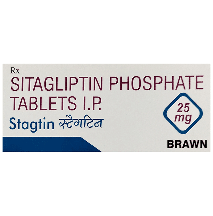 Stagtin 25mg Tablet – Sitagliptin (25mg) 25 mg by Brawn Laboratories Ltd