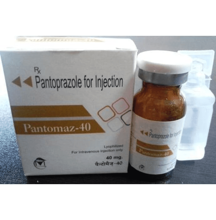 Pantomaz 40 Injection – Pantoprazole (40mg) 40 mg by Mediganza Healthcare