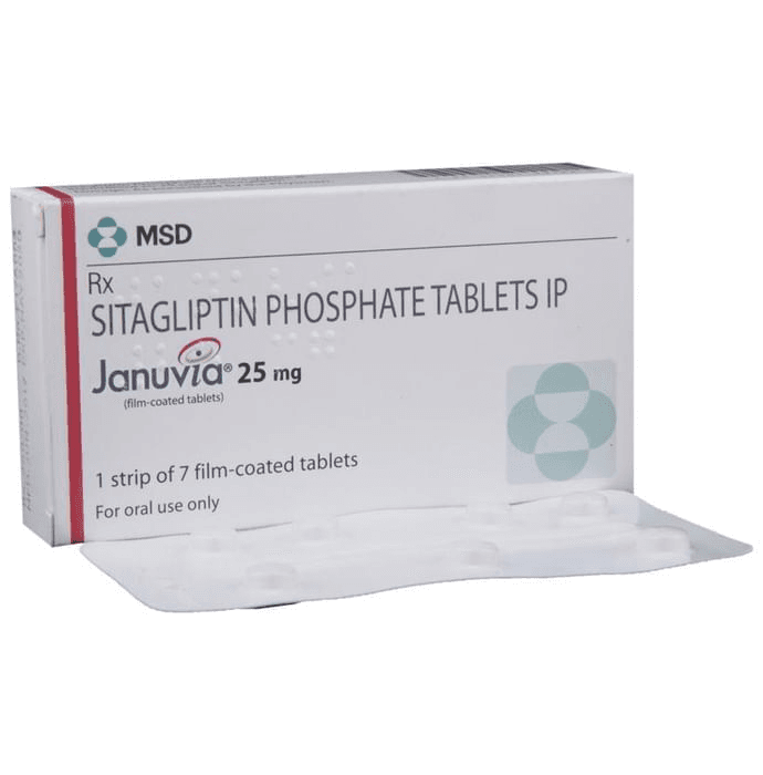 Januvia 25mg Tablet – Sitagliptin (25mg) 25 mg by MSD Pharmaceuticals Pvt Ltd — photo 1 of 6