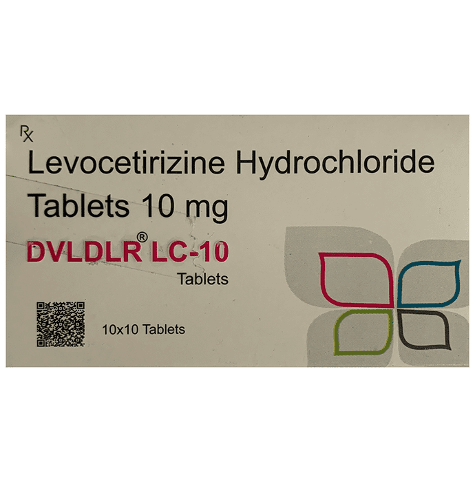 Dvldlr LC 10 Tablet – Levocetirizine (10mg) 10 mg by Nexcellence Lifesciences — photo 1 of 3