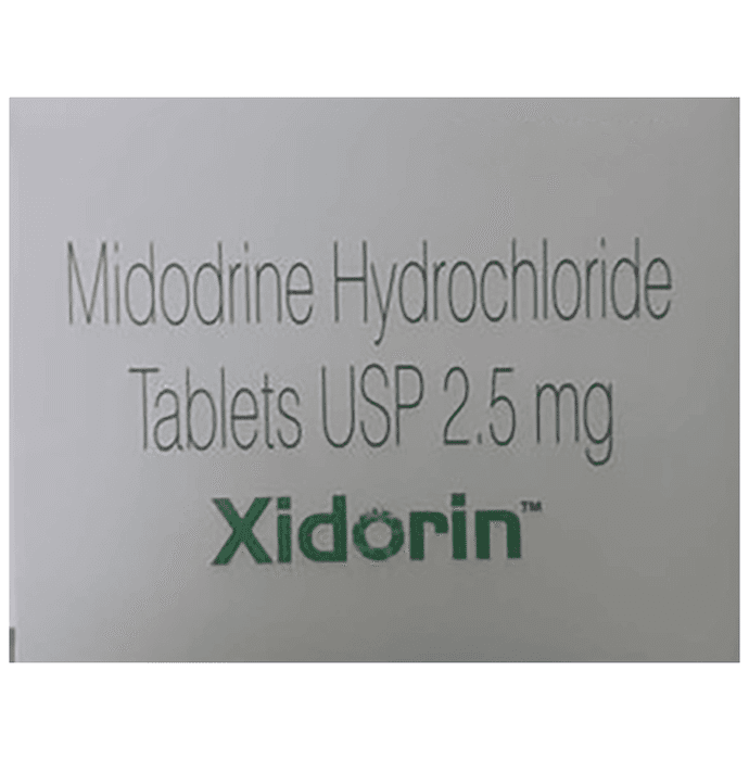 Xidorin Tablet – Midodrine (2.5mg) by Sun Pharmaceutical Industries Ltd