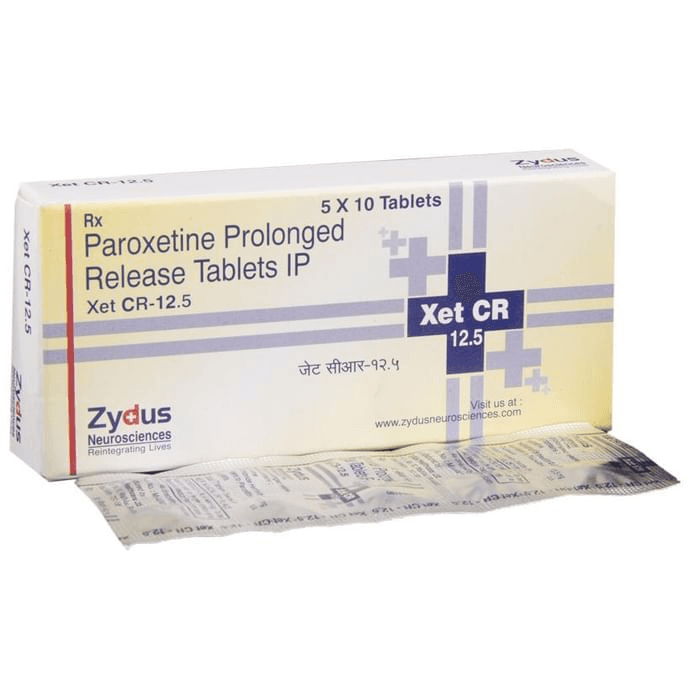 Xet CR 12.5 Tablet – Paroxetine (12.5mg) 12.5 mg by Zydus Cadila — photo 1 of 5