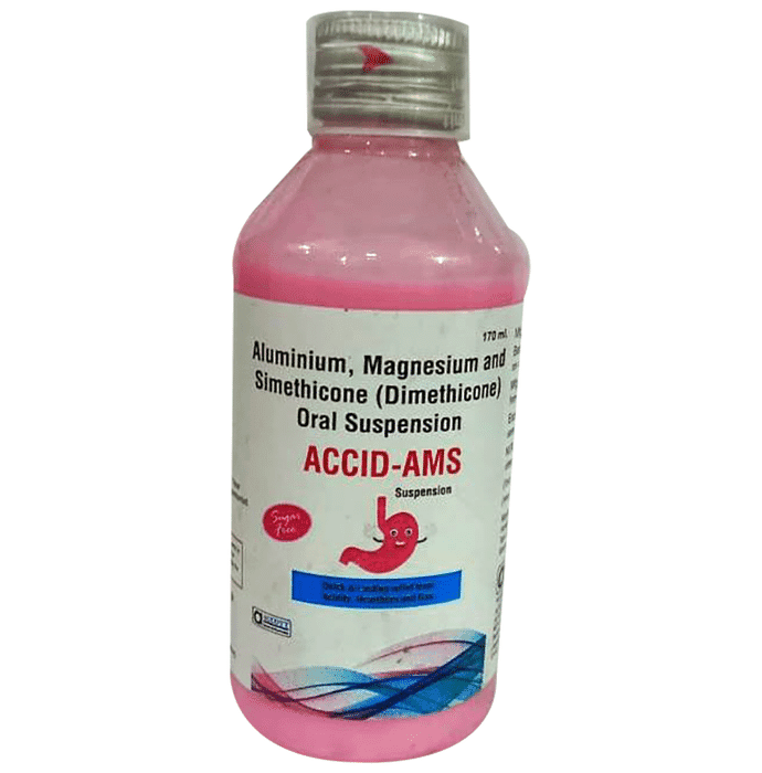 Accid-Ams Oral Suspension Sugar Free – Aluminium Hydroxide (250mg) by Accott Healthcare — photo 1 of 2