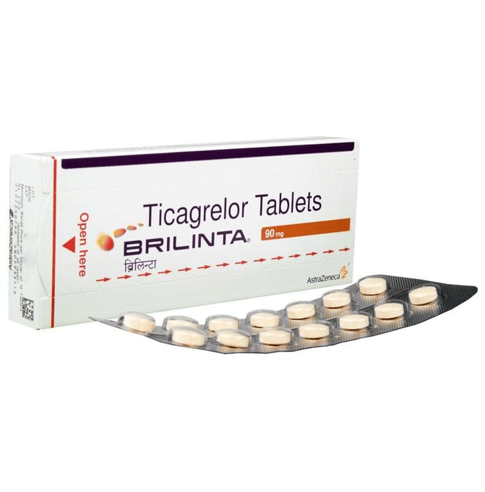 Brilinta 90mg Tablet – Ticagrelor (90mg) 90 mg by AstraZeneca — photo 1 of 4