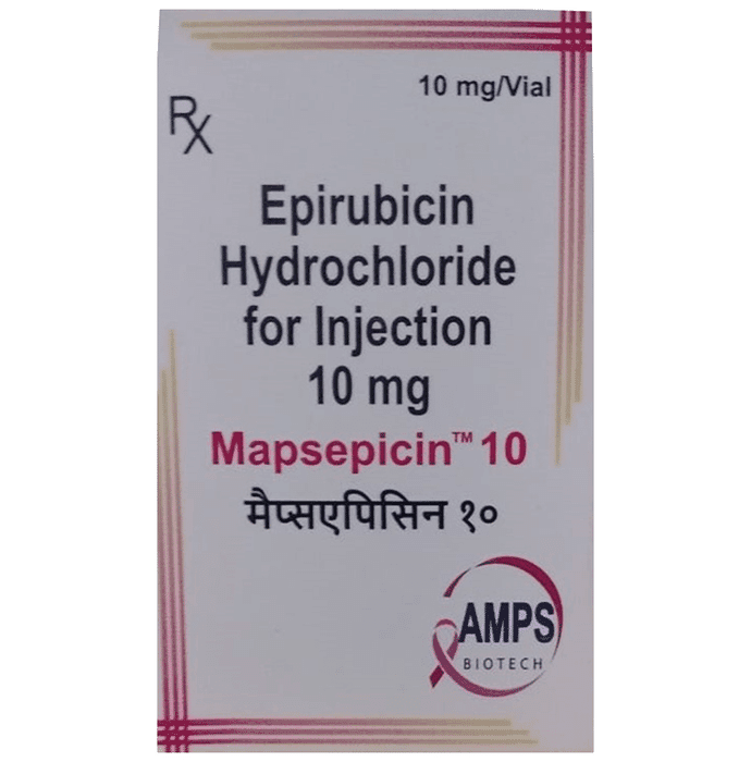 Mapsepicin 10mg Injection – Epirubicin (10mg) 10 mg by AMPS Biotech Pvt Ltd — photo 1 of 2