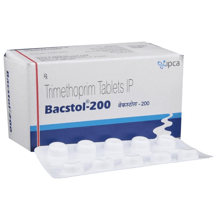 Bacstol 200 Tablet – Trimethoprim (200mg) 200 mg by Ipca Laboratories Ltd — photo 1 of 6