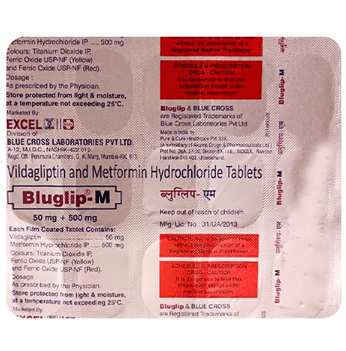 Bluglip M 500mg/50mg Tablet