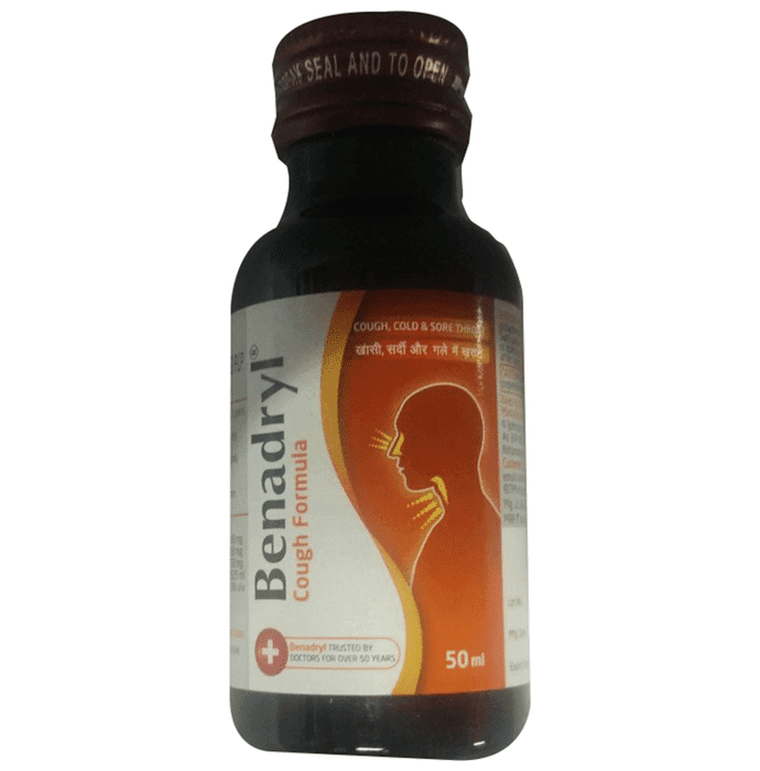 Benadryl Syrup – fc382c8b-bf2d-4d52-8182-b52257de662d by JNTL Consumer Health (India) Pvt. Ltd. — photo 1 of 3