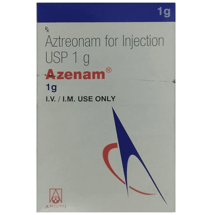 Azenam 1gm Injection – Aztreonam (1gm) by Aristo Pharmaceuticals Pvt Ltd — photo 1 of 3