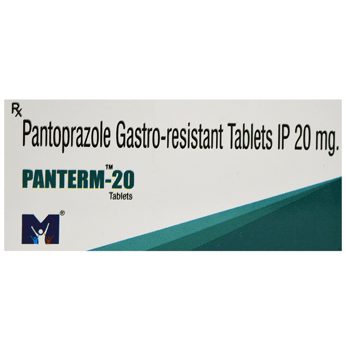 Panterm 20 Tablet – f326984d-fe52-4c85-9f4f-4ef9e5947055 by Medterm Healthcare Pvt Ltd — photo 1 of 2