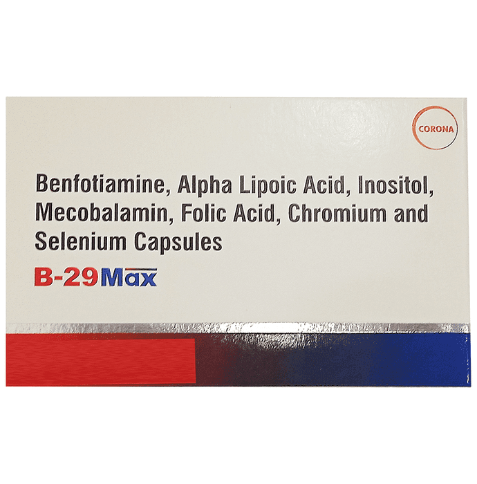 B 29Max Capsule – cf614d35-f20f-4c74-8427-a48b1ea0e3f4 by Corona Remedies Pvt Ltd — photo 1 of 2