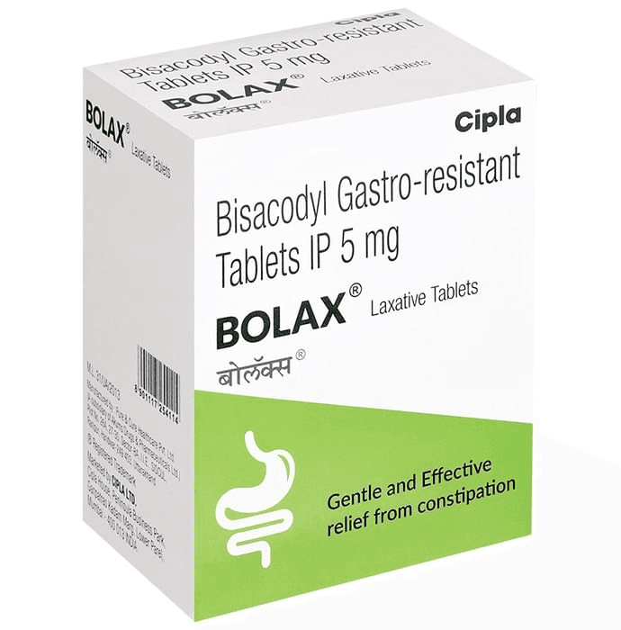 BO Lax 5mg Tablet – Bisacodyl (5mg) 5 mg by Cipla Ltd — photo 1 of 3