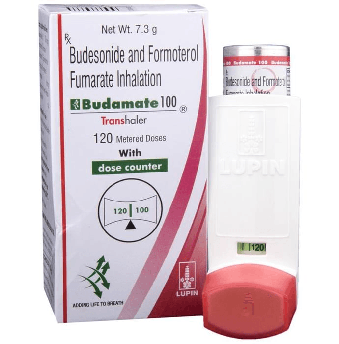 Budamate 100 Transhaler – Formoterol (6mcg) 100 mg by Lupin Ltd — photo 1 of 5