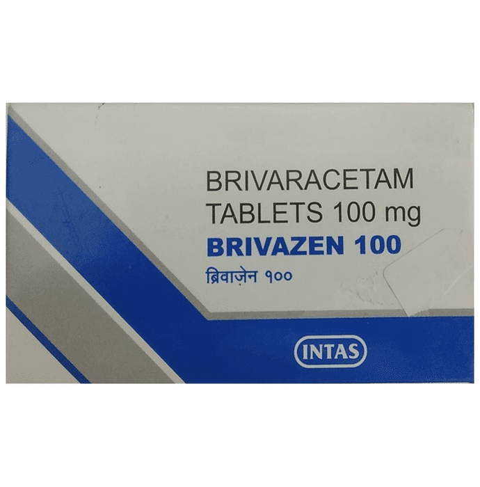 Brivazen 100 Tablet – Brivaracetam (100mg) 100 mg by Intas Pharmaceuticals Ltd — photo 1 of 3