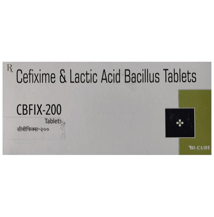 Cbfix 200 Tablet – Cefixime (200mg) 200 mg by Bi-Cure Remedies — photo 1 of 2