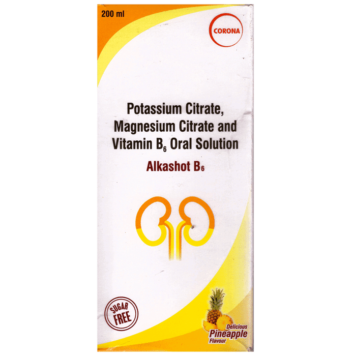 Alkashot B6 Oral Solution Delicious Pineapple Sugar Free