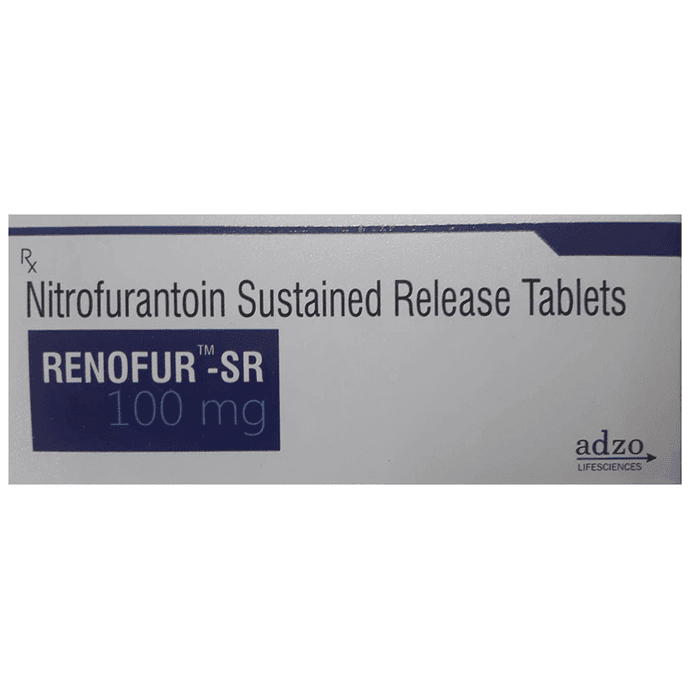 Renofur-SR Tablet – Nitrofurantoin (100mg) by ADZO Lifesciences Pvt Ltd — photo 1 of 2