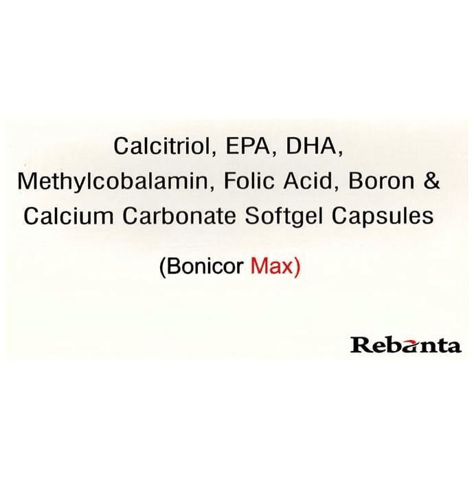 Bonicor Max Softgel Capsule – bfd8a008-68f5-4da2-861f-b97d6f226f2a by Rebanta Health Care (P) Limited — photo 1 of 2