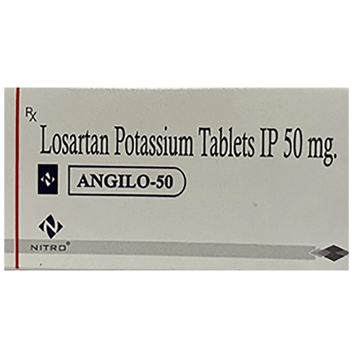 Angilo 50 Tablet – Losartan (50mg) 50 mg by Nitro Organics